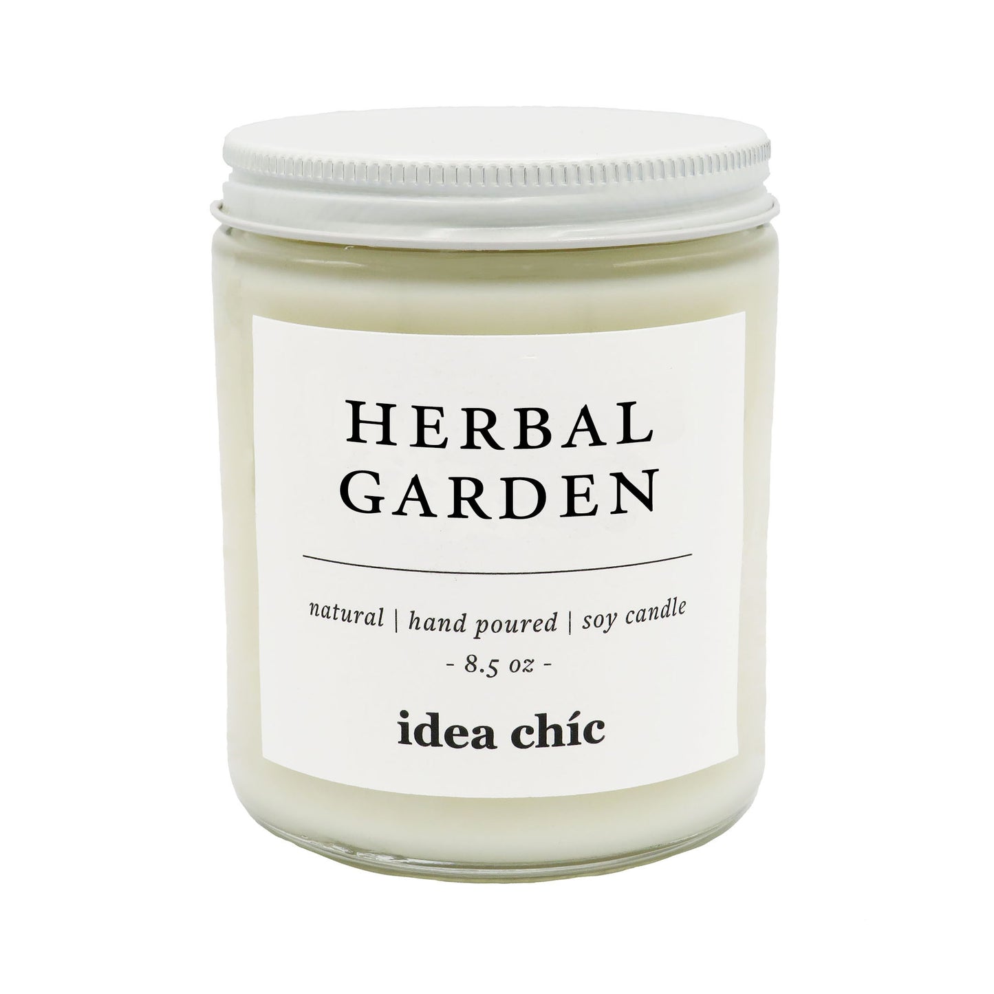 8.5 oz. Herbal Garden Candle Glass Jar
