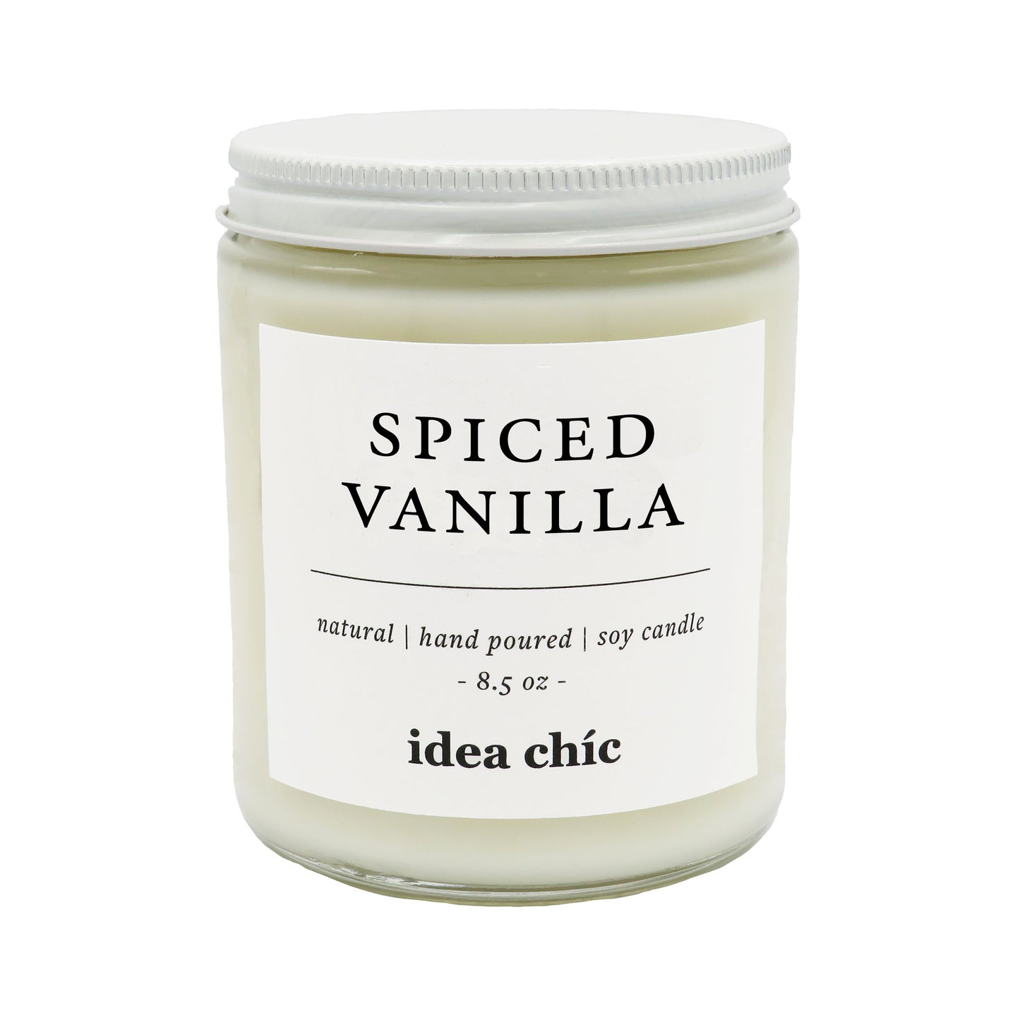 8.5 oz. Spiced Vanilla Candle Glass Jar