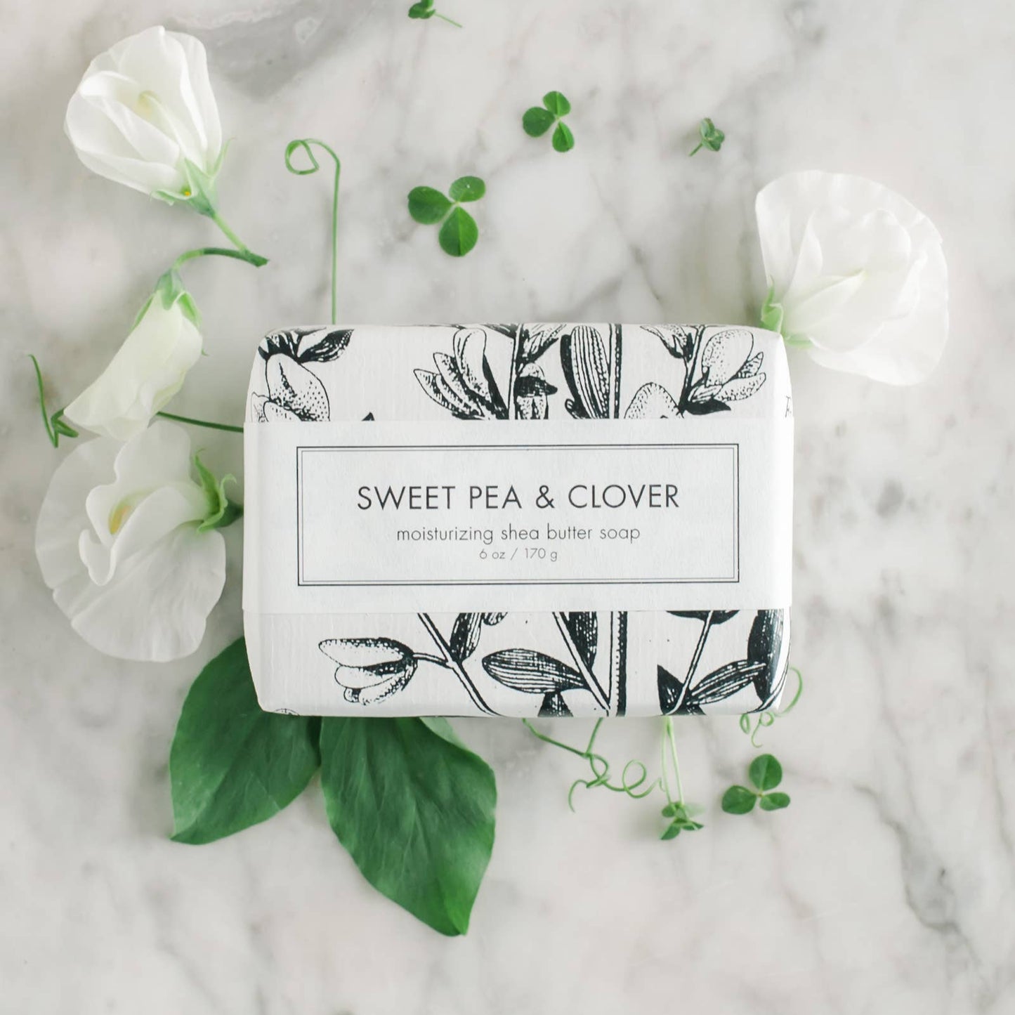 Sweet Pea & Clover Shea Butter Soap - Bath Bar