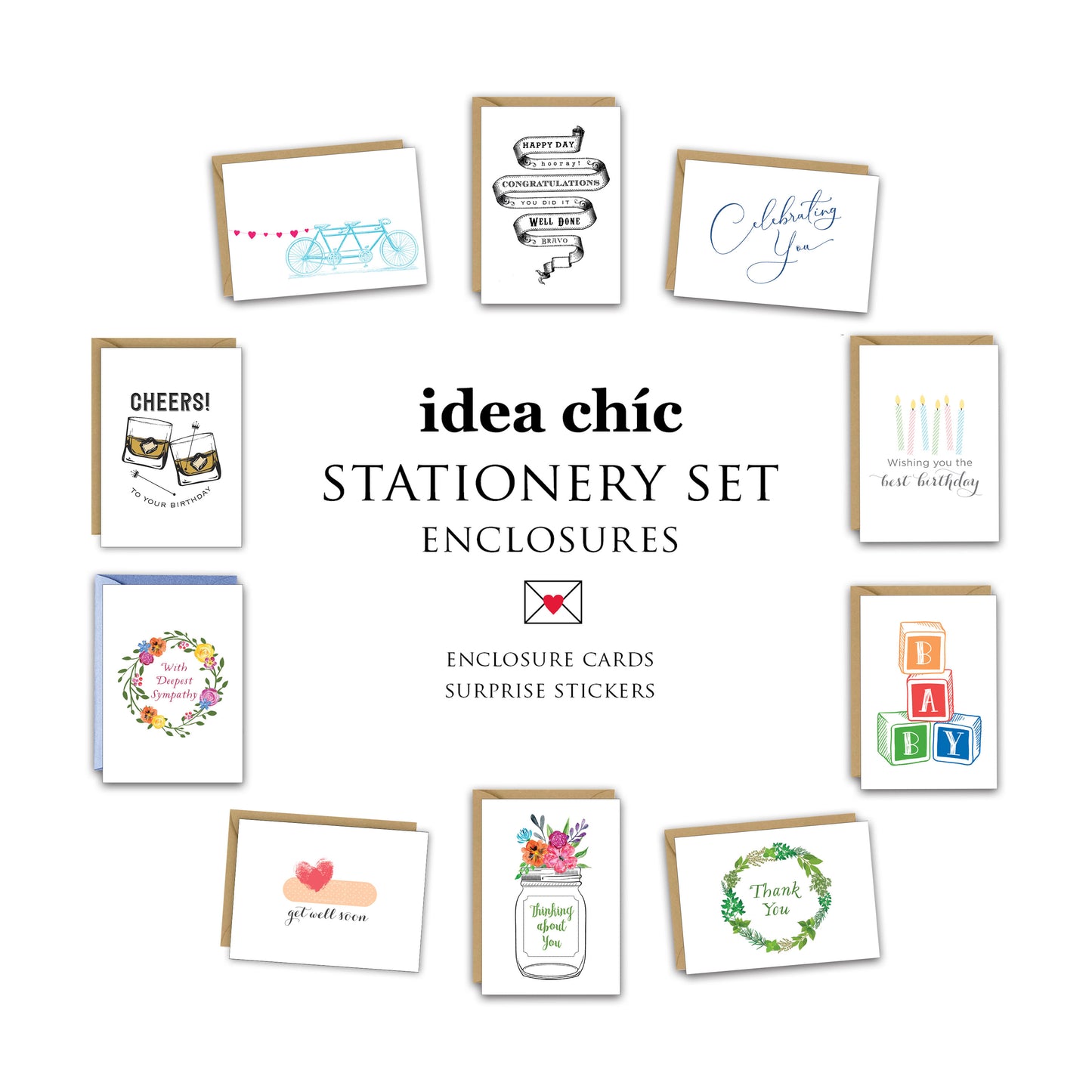 Enclosure Cards Stationery Set