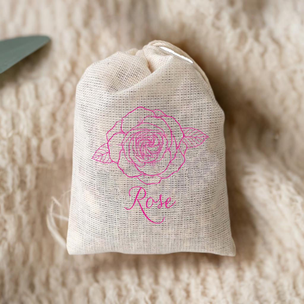 Rose Floral Sachet - 3 Pack for Closet, Garment Bag or Drawer