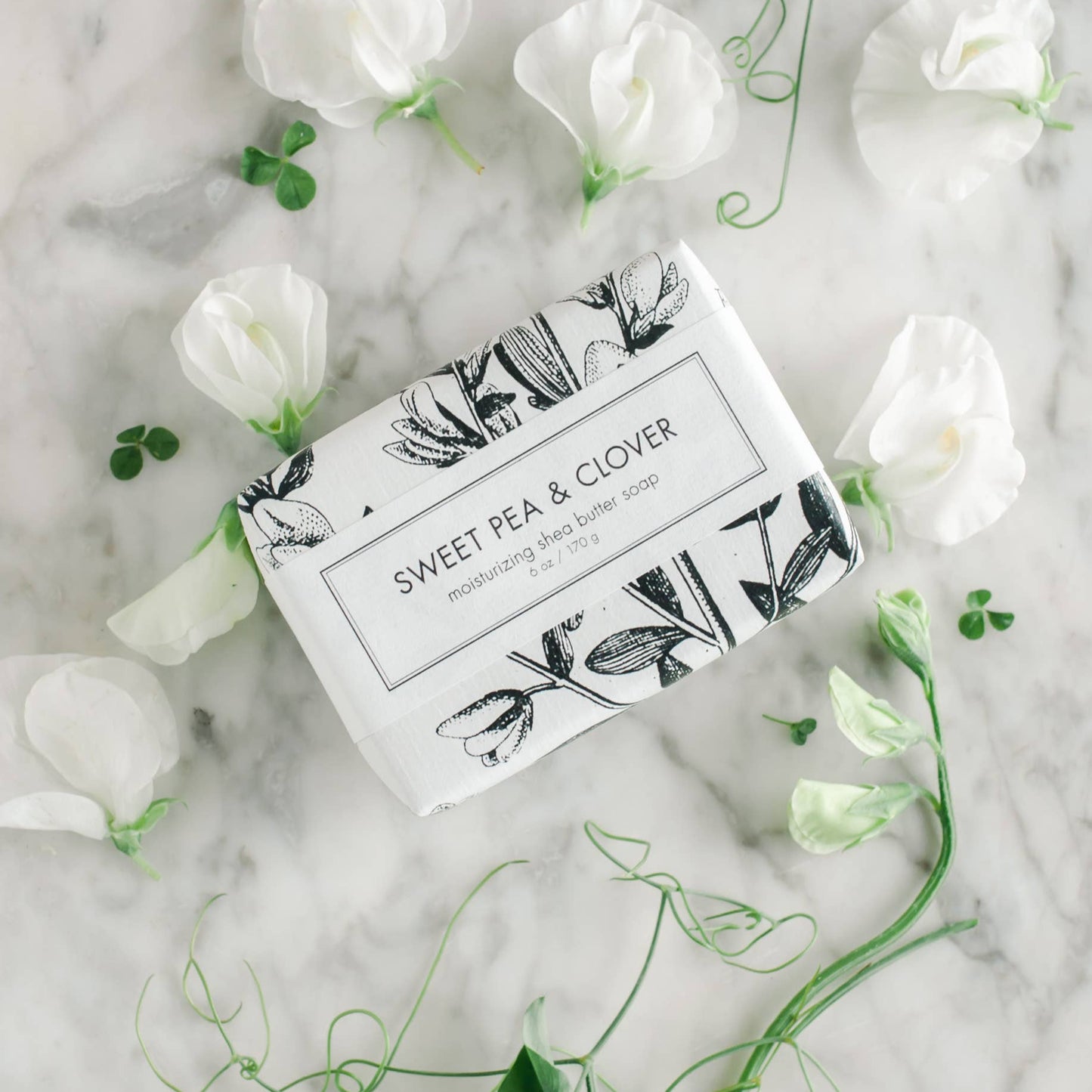 Sweet Pea & Clover Shea Butter Soap - Bath Bar