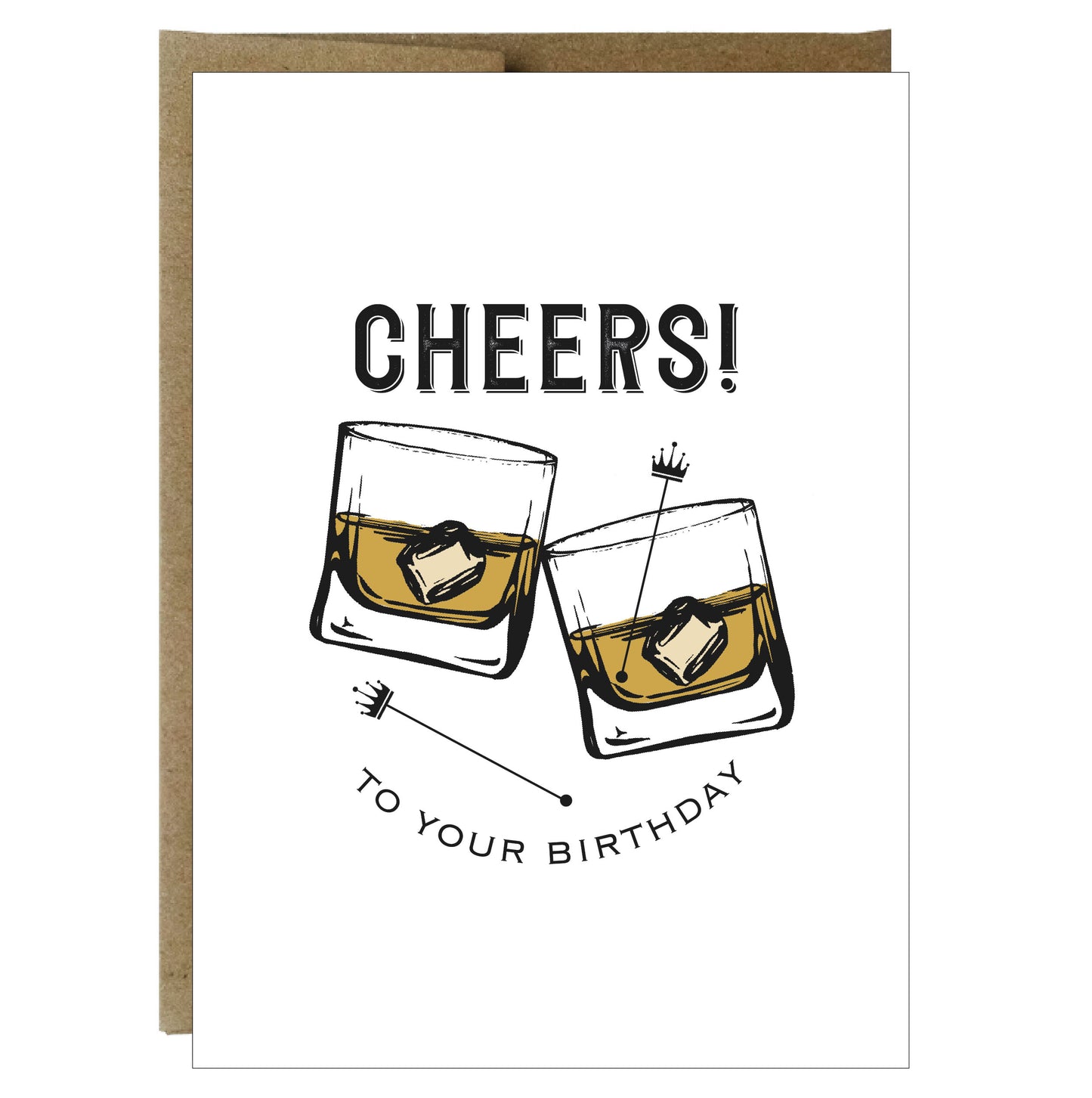 Rocks Glasses Birthday Card