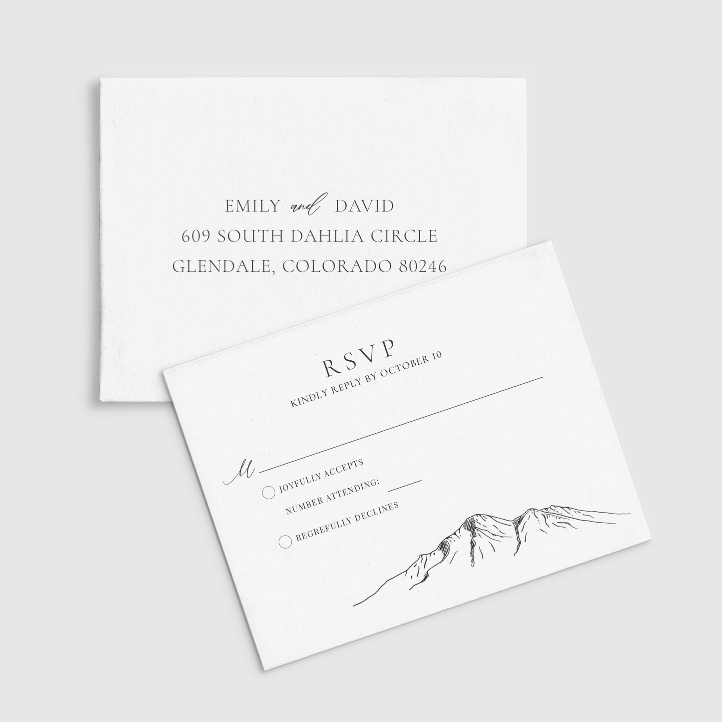 Mountaintop Wedding Invitation