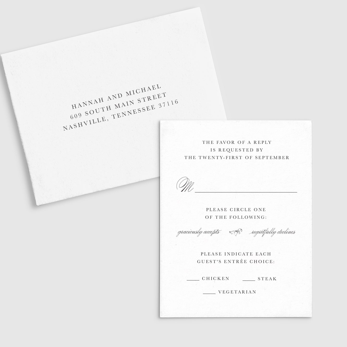 Vintage Border Wedding Invitation