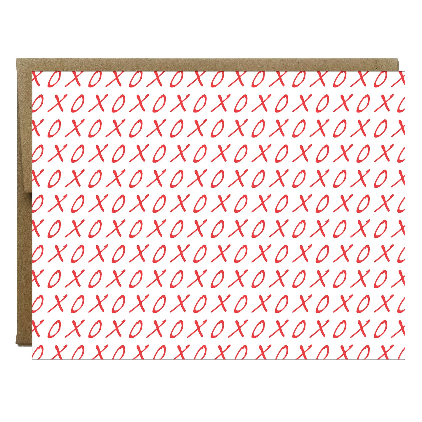 XOXO Patterned Greeting Card