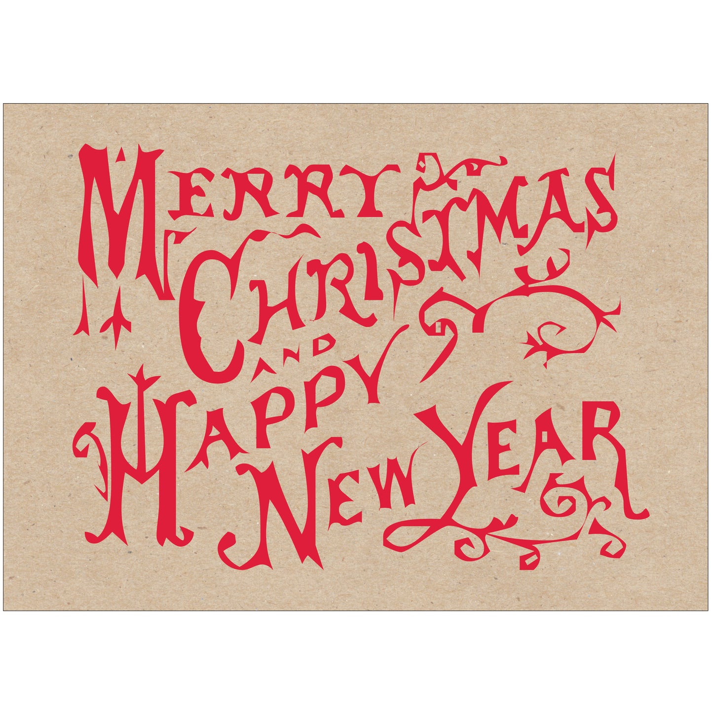 Vintage Style Merry Christmas & Happy New Year Postcards - Pack of 10 - Idea Chíc