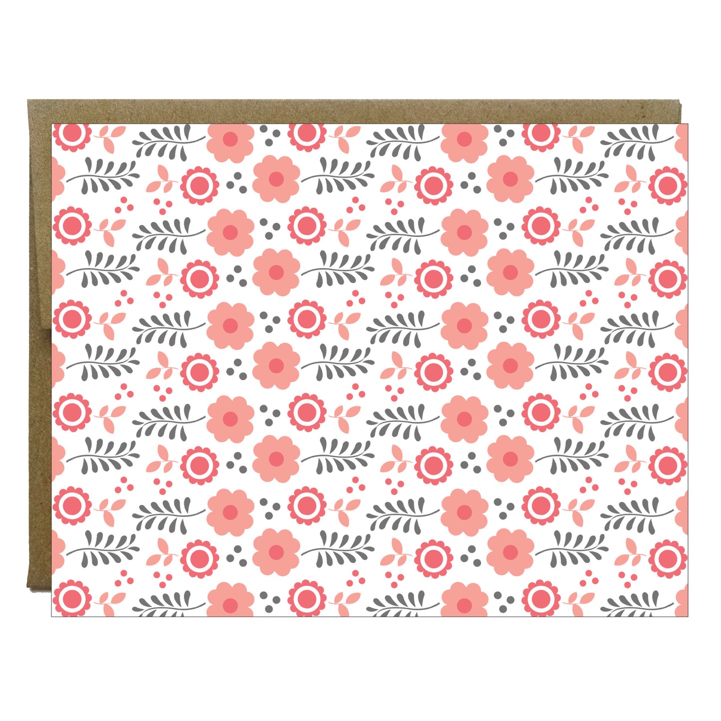 Arte popular de flores Tarjetas de felicitación