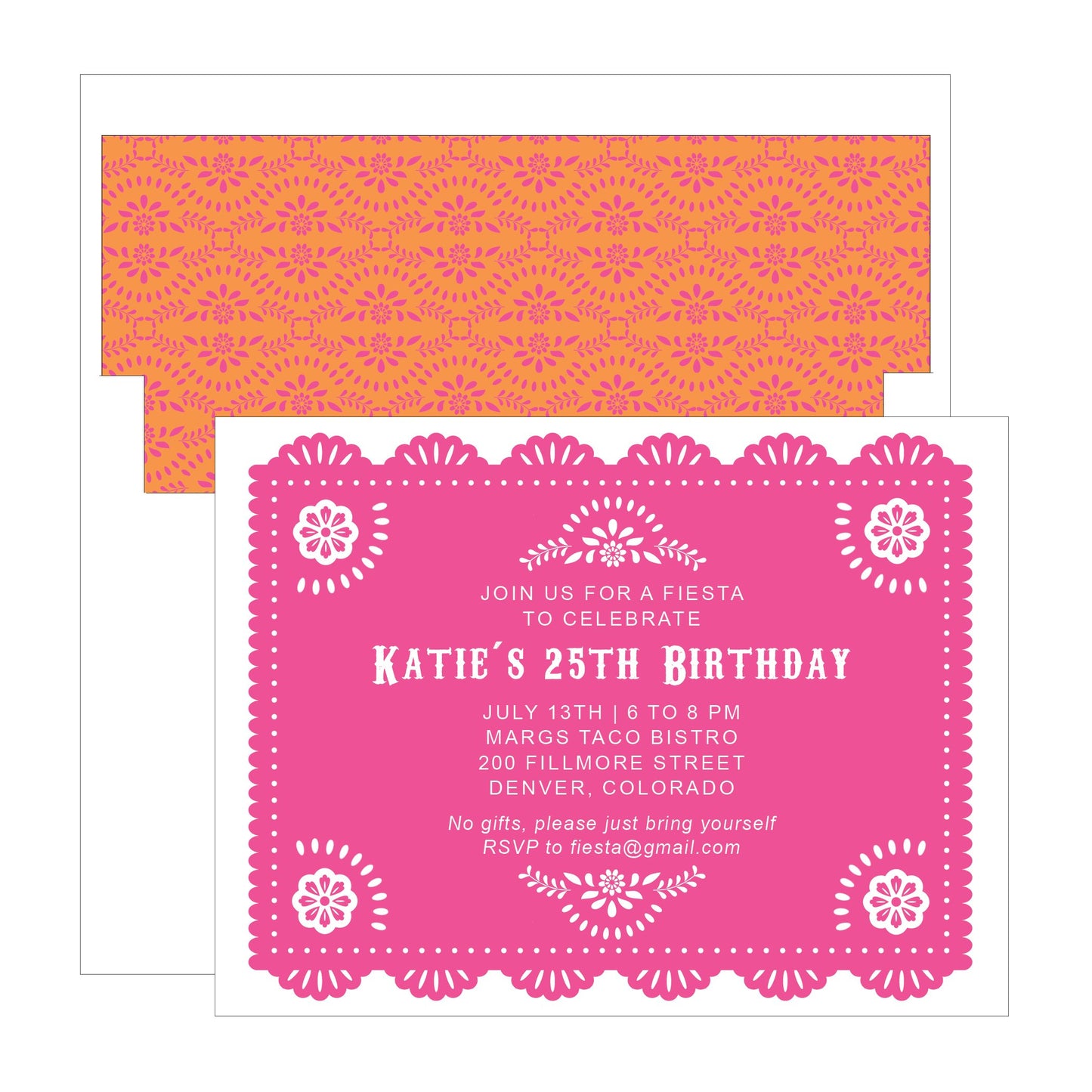 Mexican Flag Festive Party Invitation