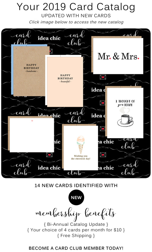 Idea Chic Bi-Annual Card Catalog Update | February 2019
