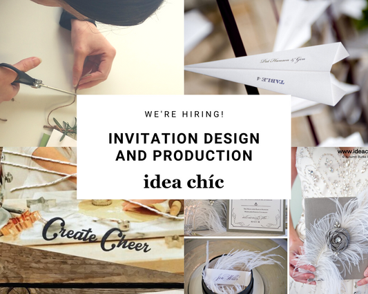 Idea Chíc is Hiring Invitation Design and Production in Denver