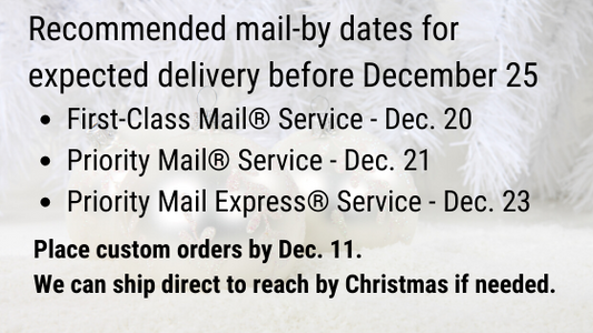 2019 Holiday Shipping Dates for Contiguous U.S.