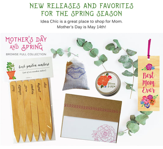 Mother's Day Gift Ideas Spring and Floral Stationery Collection