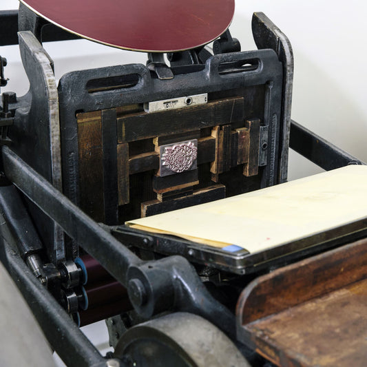 A Little Greeting From Our 1930's Letterpress