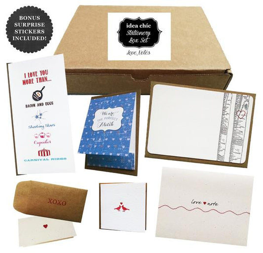 Idea Chíc Stationery Box for August is Love Notes