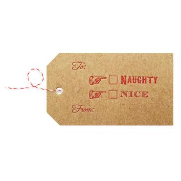 Making Naughty or Nice Christmas Gift Tags - video