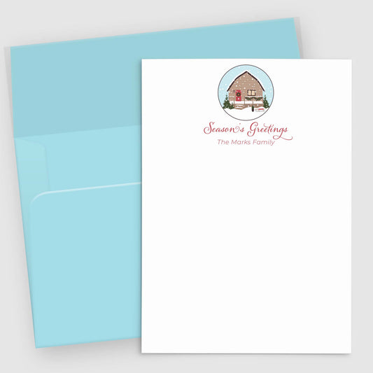 Lot de 10 cartes de Noël personnalisées | Cartes de vœux personnalisées avec nom