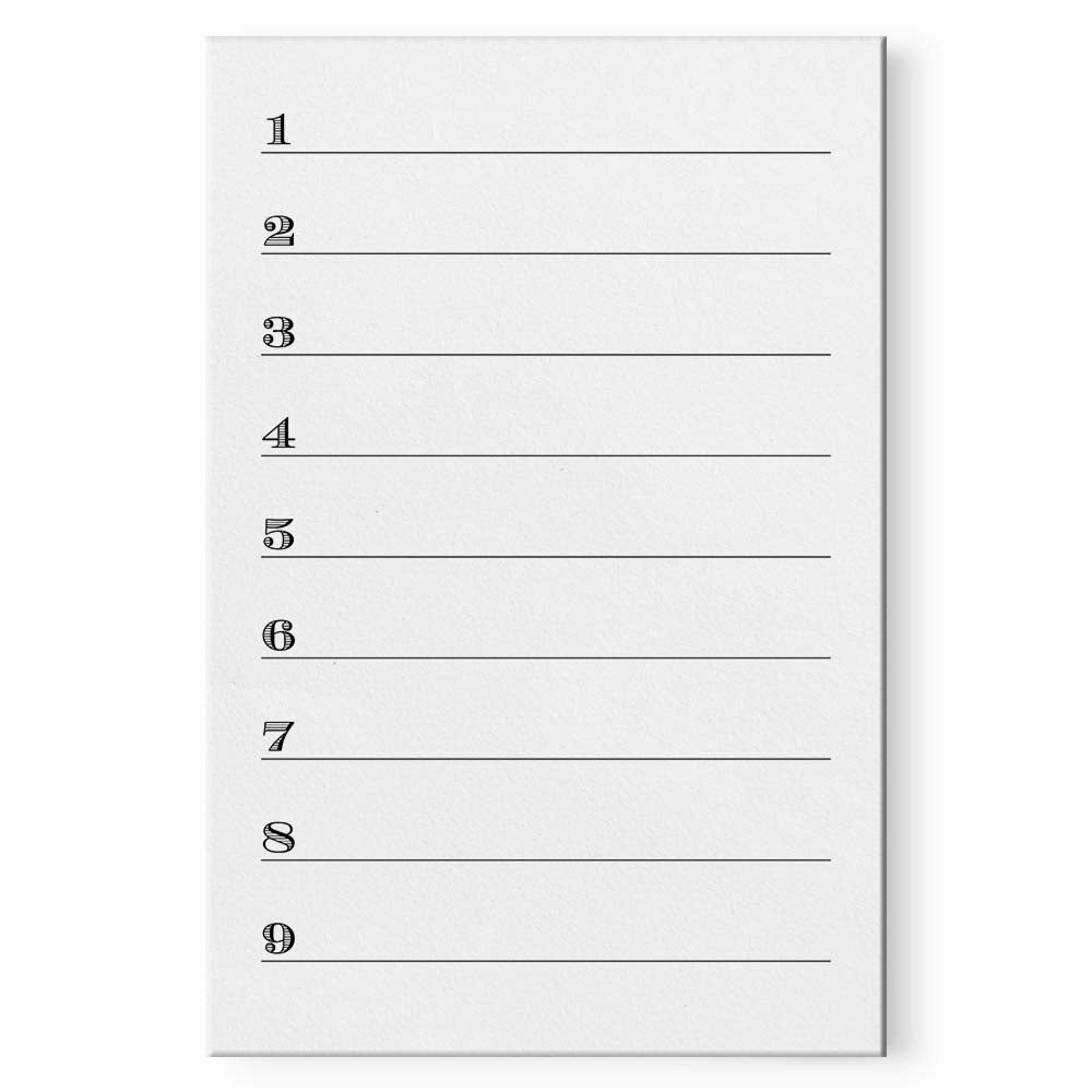 Numbered Lines Notepad