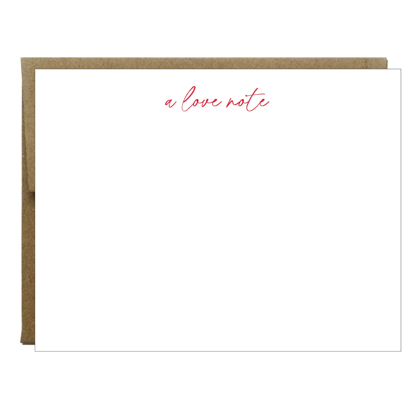 A Love Note Letterpress Stationery - 5 pack