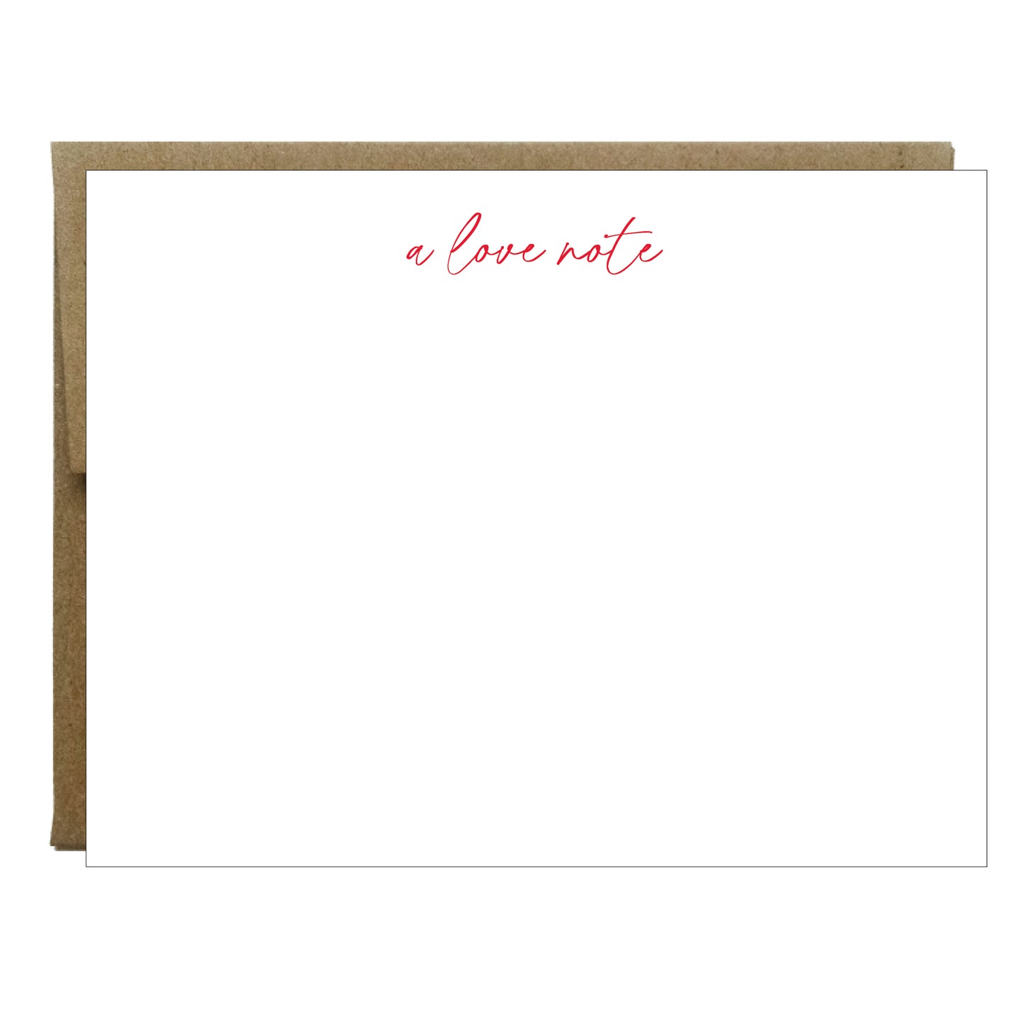 A Love Note Letterpress Stationery - 5 pack