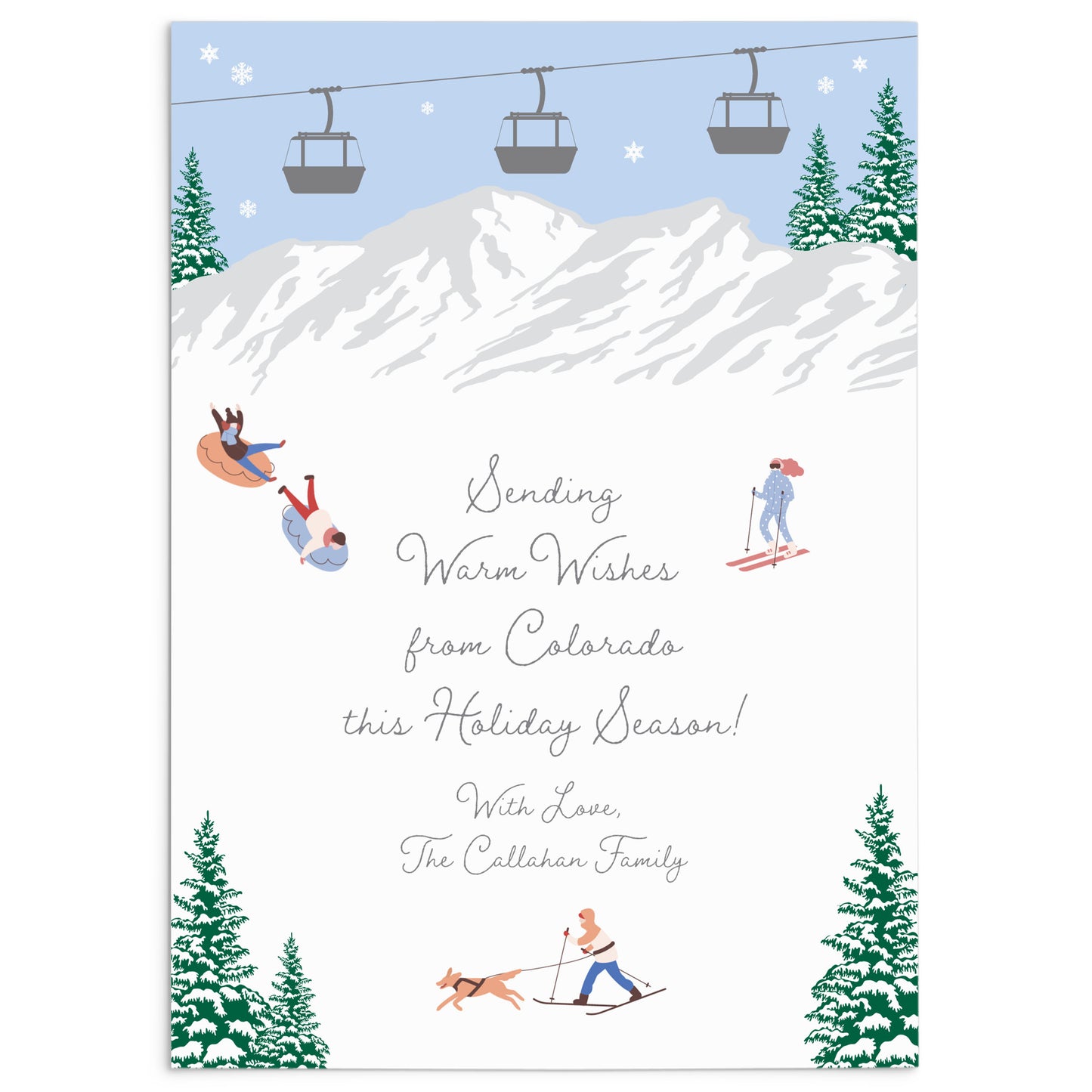 Carte photo de joyeuses fêtes
