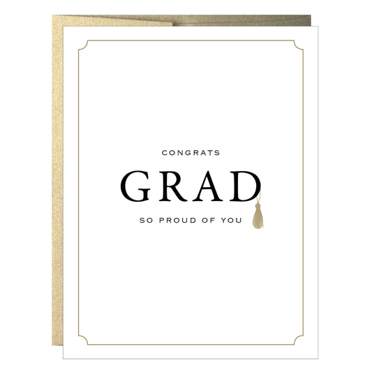 Congrats Grad Tassel Greeting Card