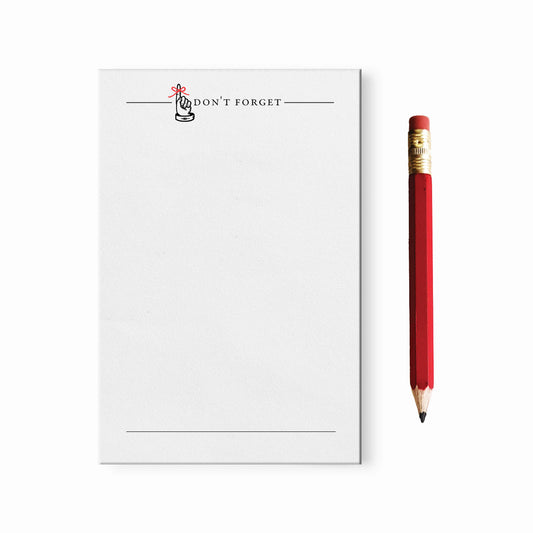 Mini Don’t Forget Notepad with Red Pencil