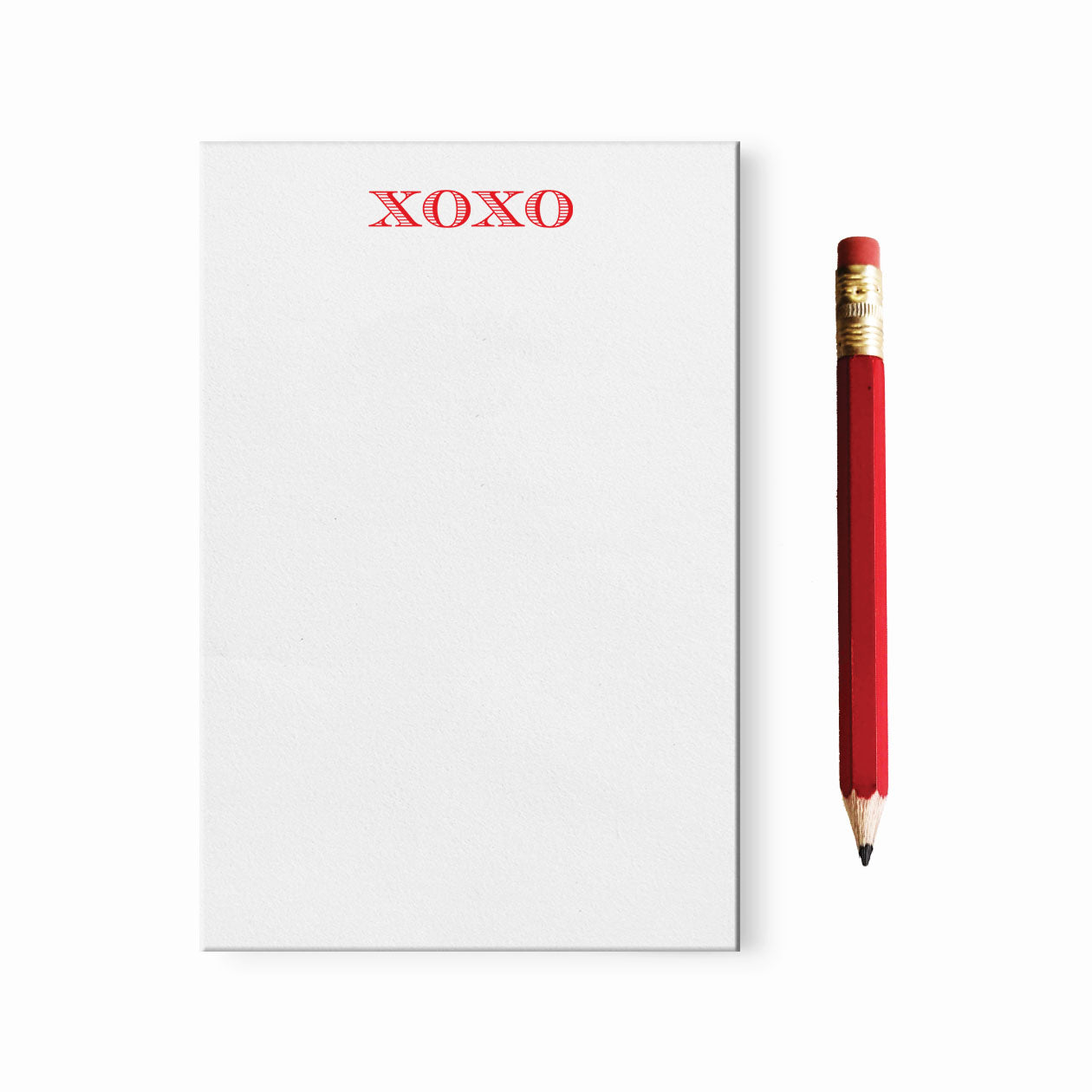 Mini XOXO Notepad with Red Pencil