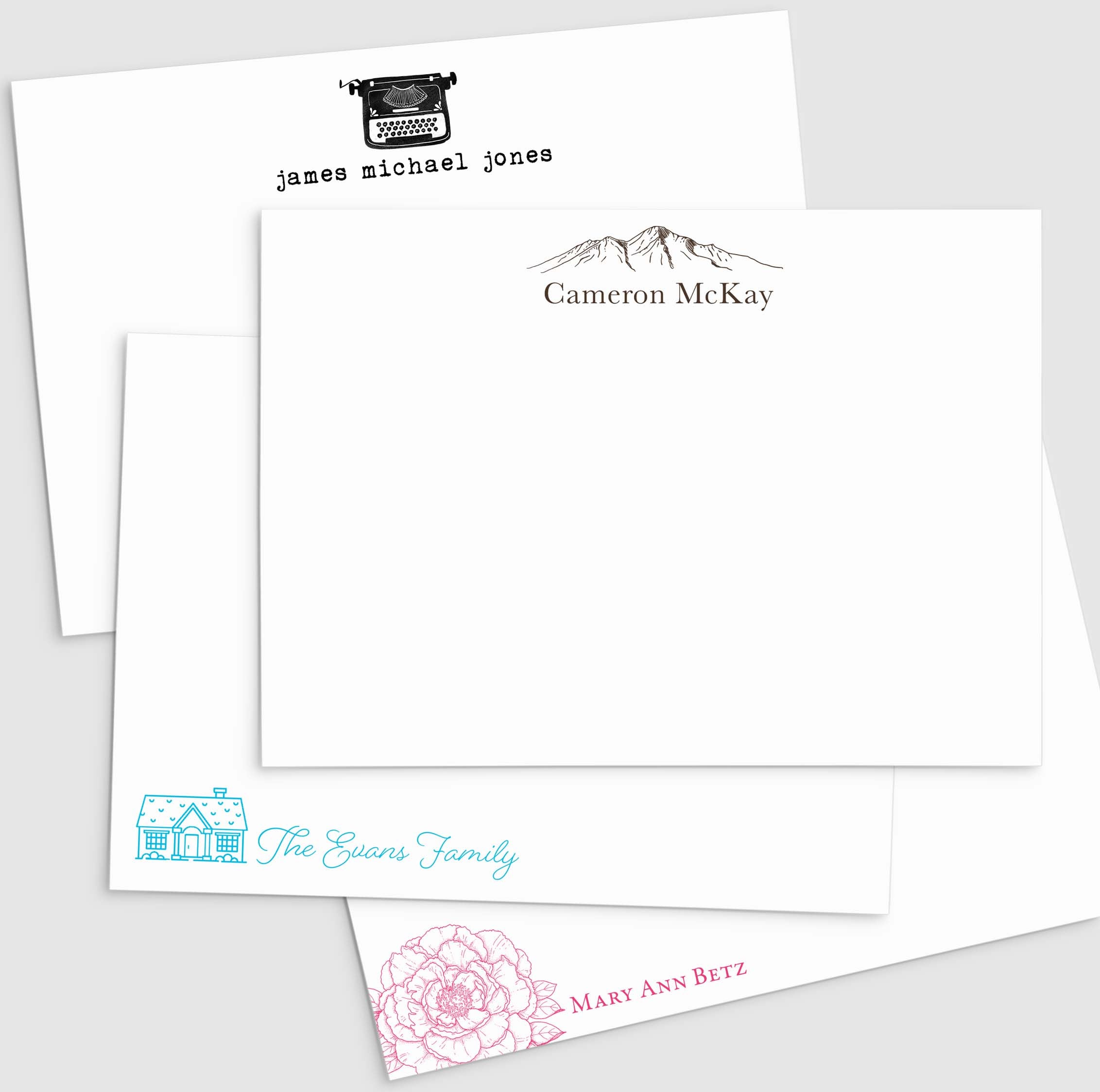 Custom Motif Stationery - Set of 10 – Idea Chíc