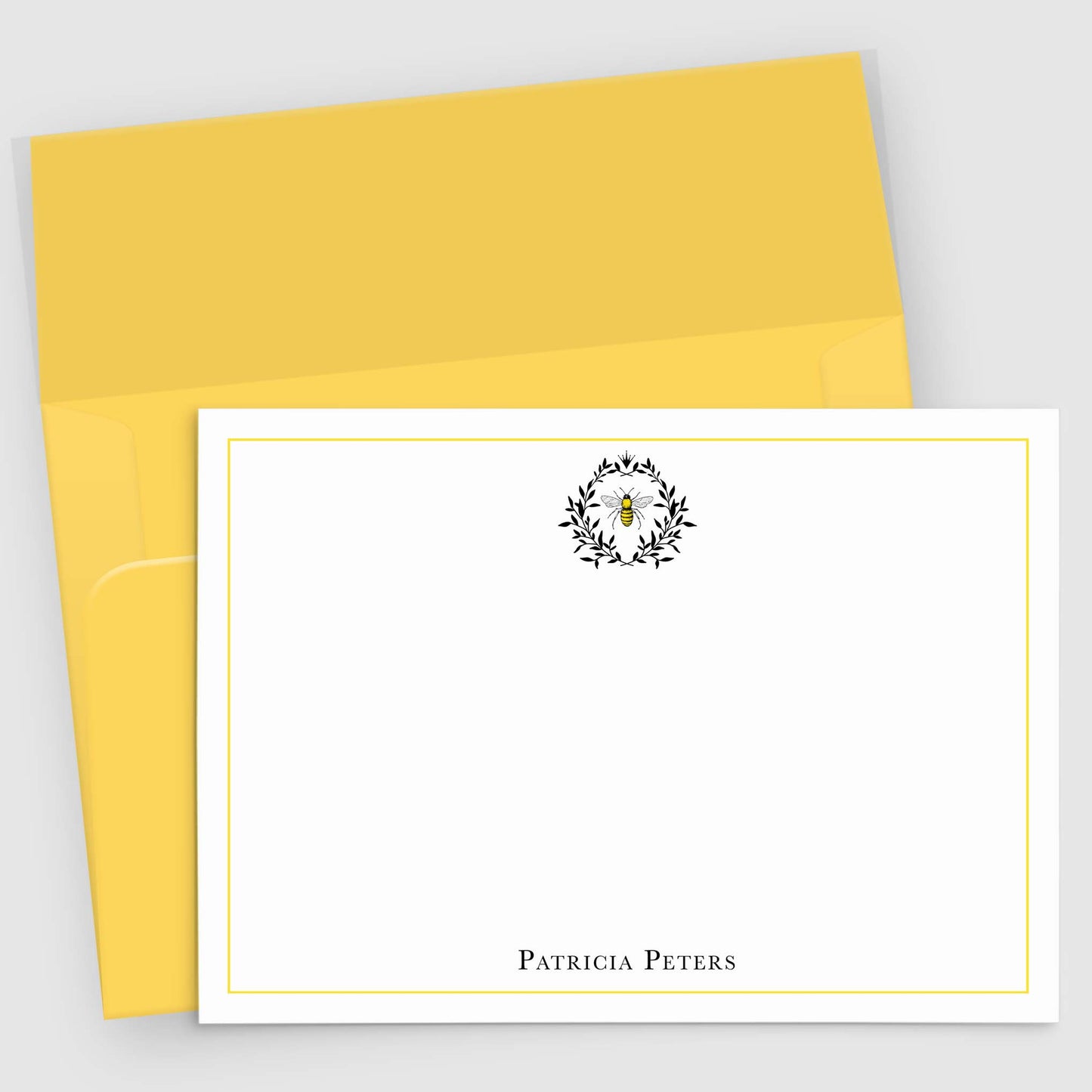 Queen Bee Stationery | Personalized Note Cards Set of 10