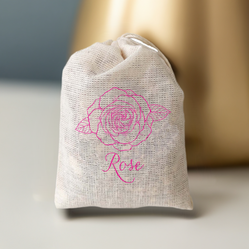 Rose Floral Sachet - 3 Pack for Closet, Garment Bag or Drawer