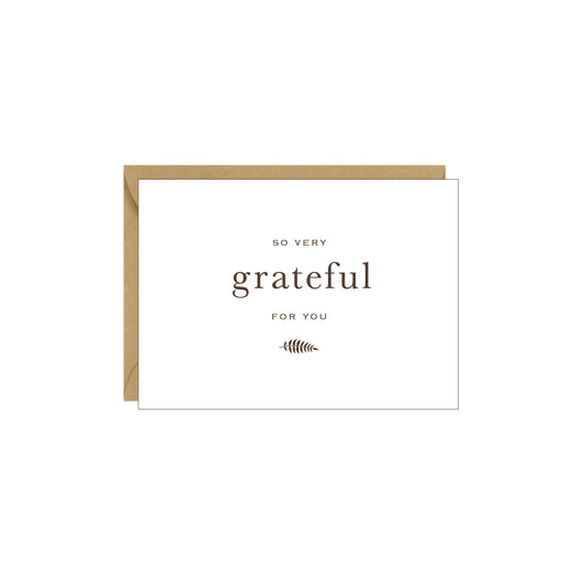 Enclosure Card - Grateful for You - 4 pack