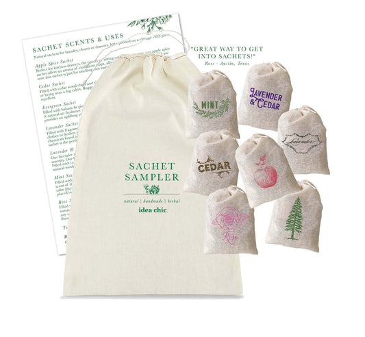Sachet Sampler - 7 Pack for Home or Gift