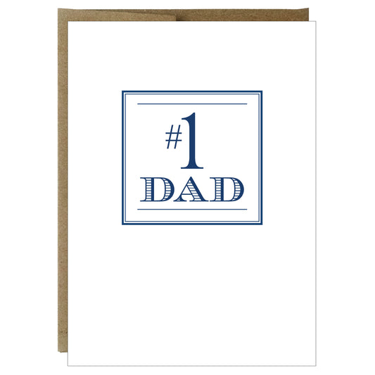 Number One Dad Greeting Card - Idea Chíc