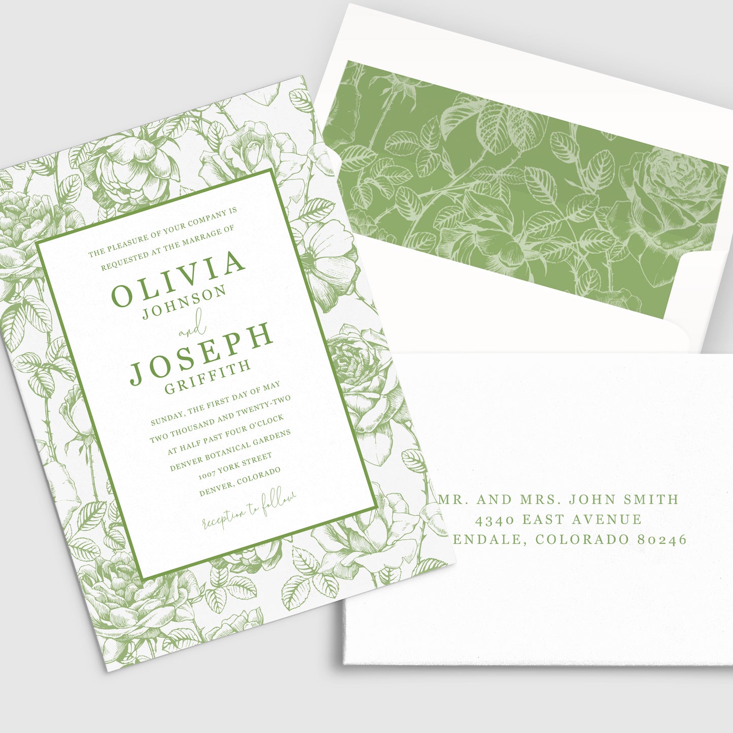 Botanical Wedding Invitation