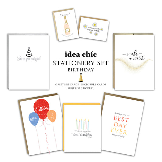Birthday Celebration - Idea Chic Stationery Box Set - Idea Chíc
