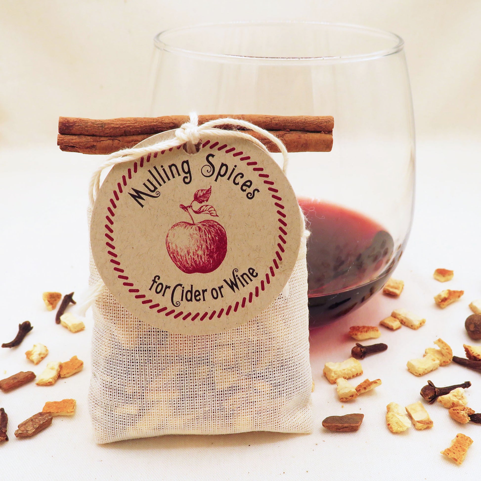 Mulling Spices Sachet - Holiday Gift For Home, Fall or Winter Wedding Favor - Idea Chíc