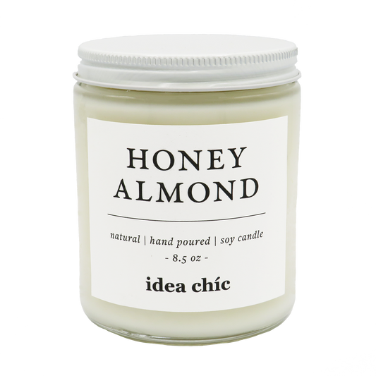 8.5 oz. Honey Almond Candle Glass Jar
