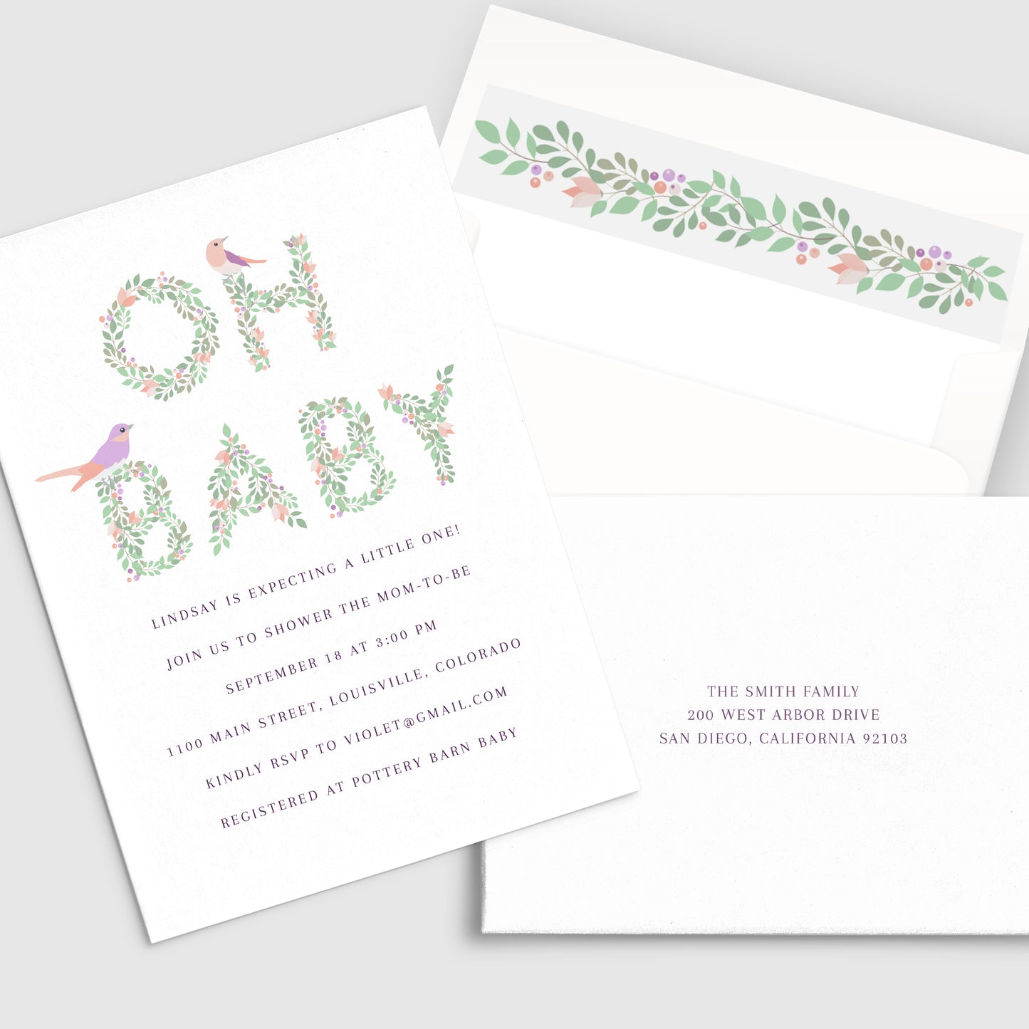 Oh bébé Invitation