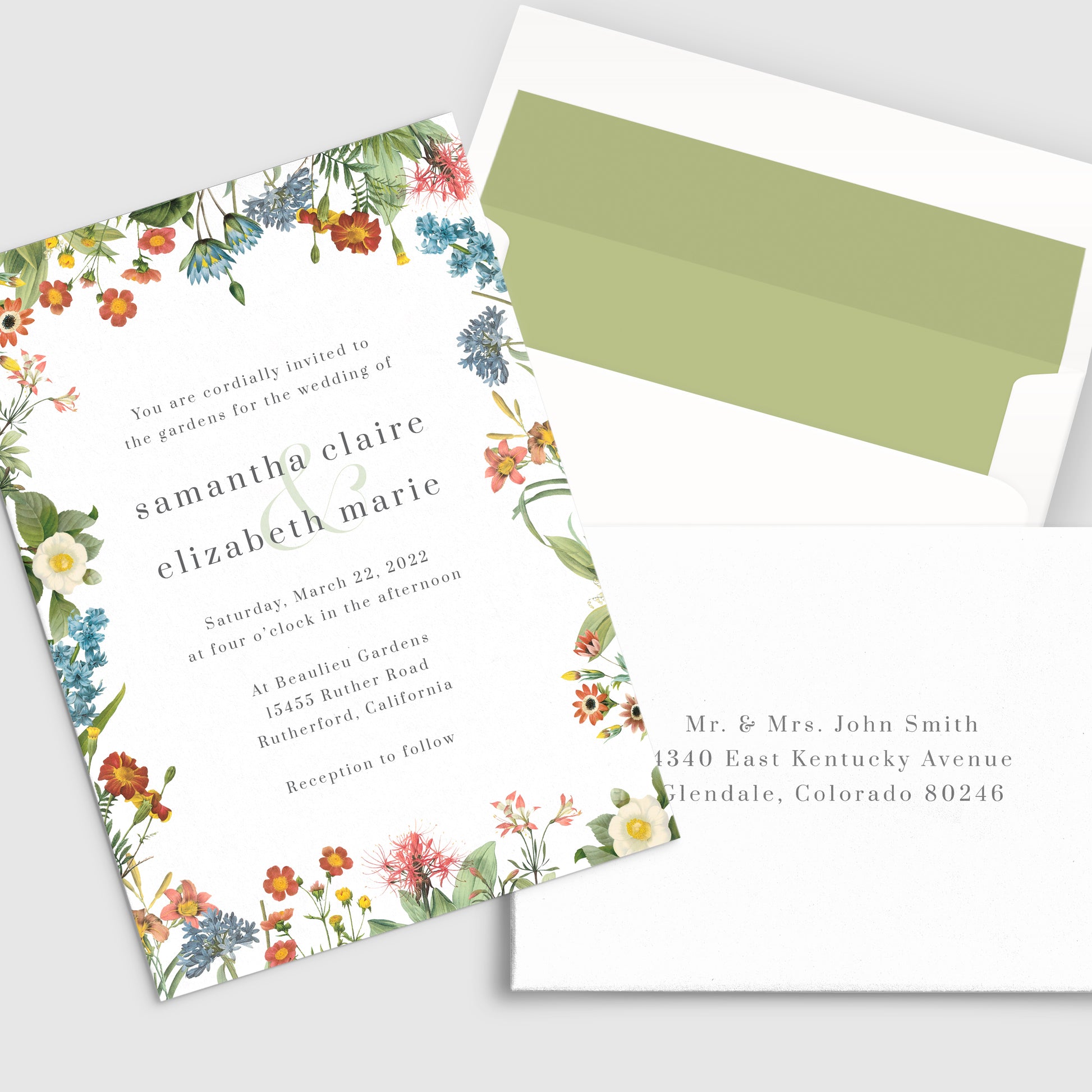 wildflower seed wedding invitations Wildflower Wedding Invitation – Idea Chíc