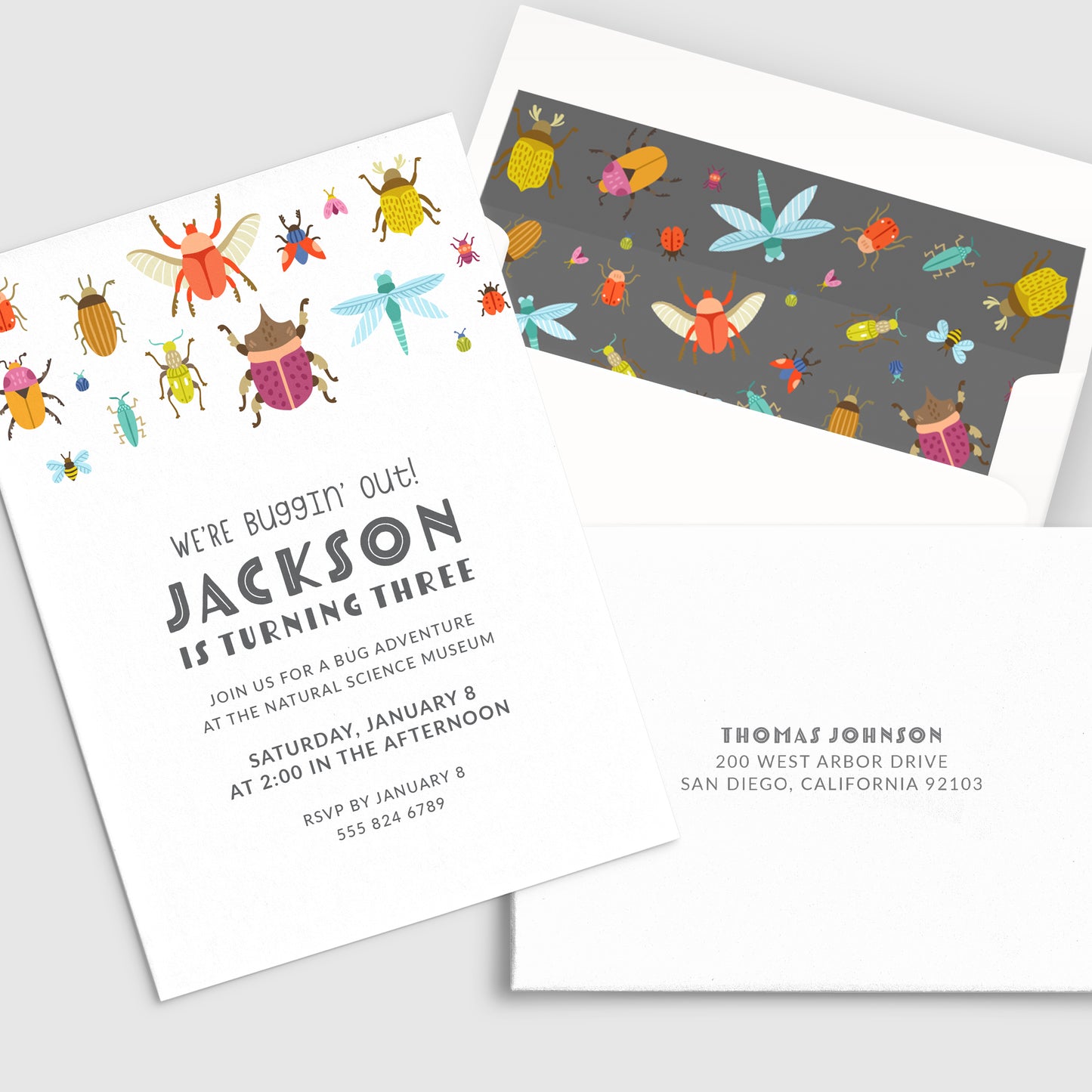 Invitation à une fête d'anniversaire