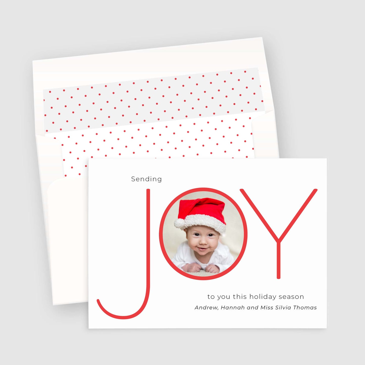 Joy Holiday Photo Card