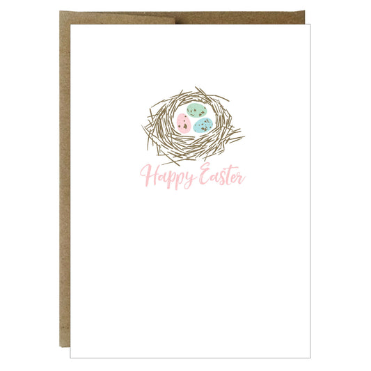 Speckled Candy Eggs in Robin Nest Greeting Card