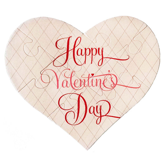 Valentine's Day Heart Puzzle Greeting Card - Idea Chíc