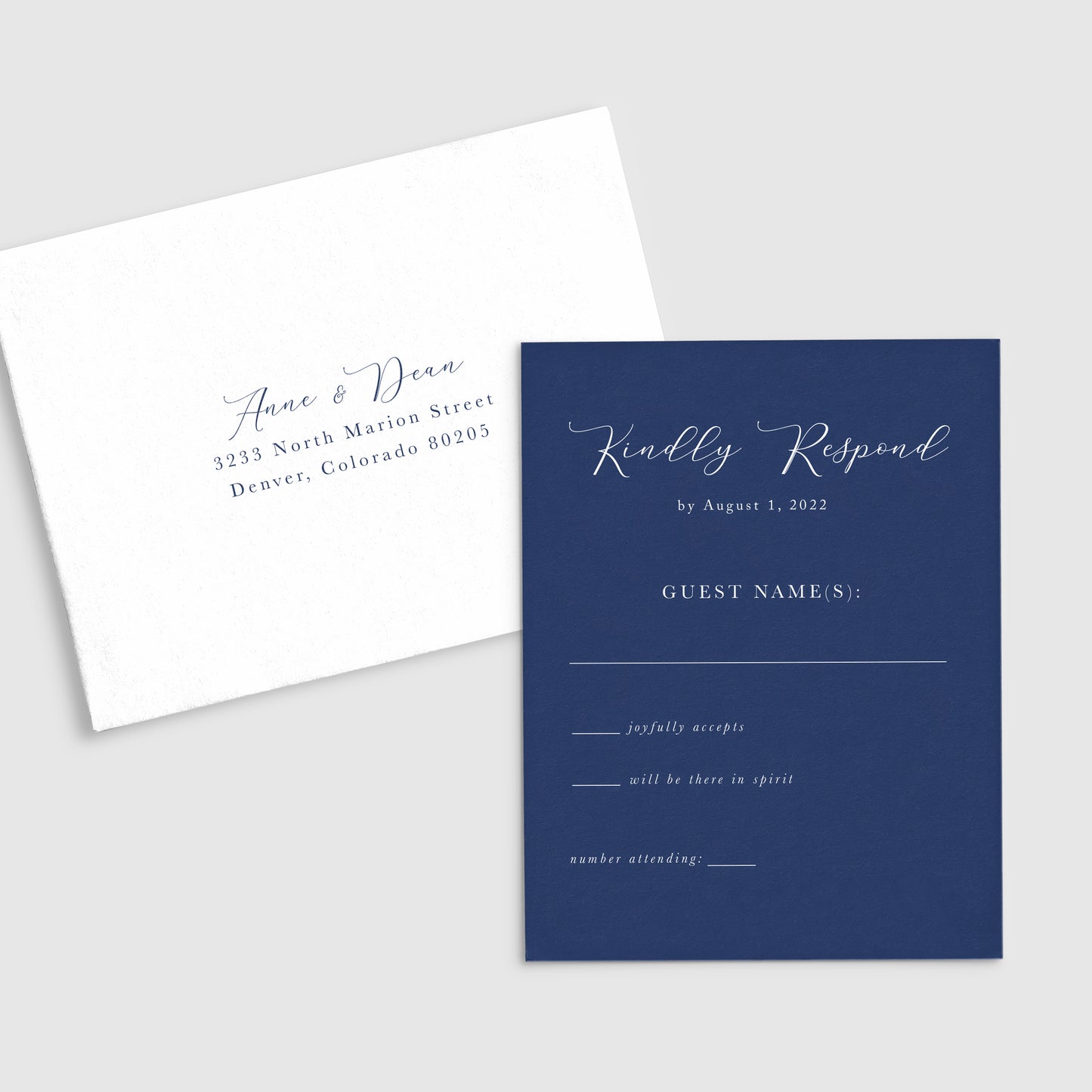 Ever Blue Mountain Wedding Invitation