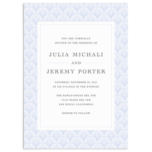 Scalloped Wedding Invitation