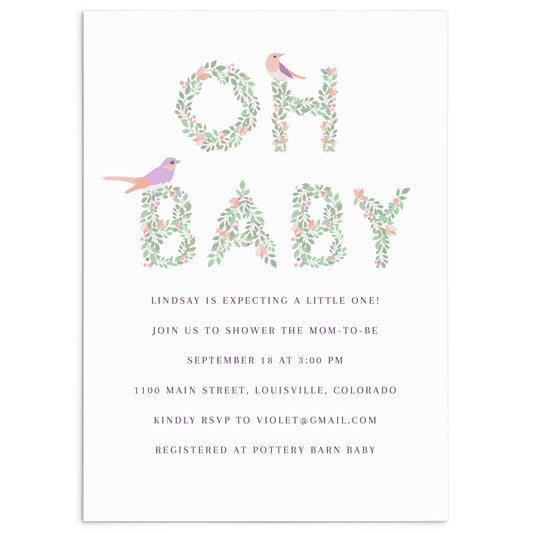 Oh Baby Invitation