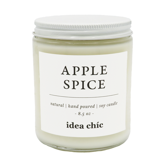 8.5 oz. Apple Spice Candle Glass Jar