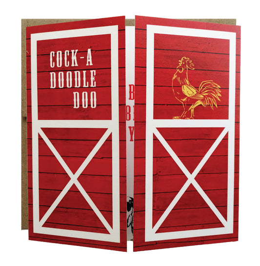 Red Barn and Animals Birthday Card - Idea Chíc