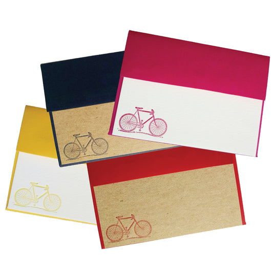 Bike Motif Letterpress Stationery - Idea Chíc